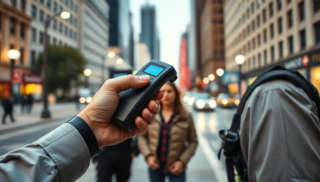 Badanie alkomatem przez policję